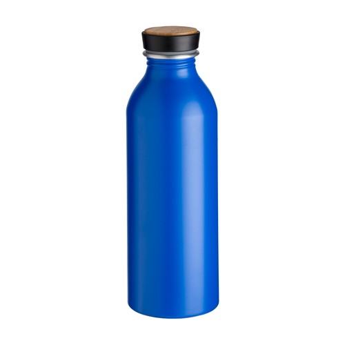 Aluminum water bottle with  bamboo insert, 500 ml