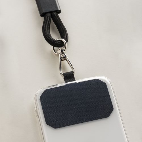Lanière en polyester pour téléphone portable avec étiquette à personnaliser - 5