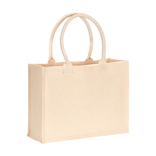 Sac de shopping en coton recyclé laminé de 300 g/m2 - 1