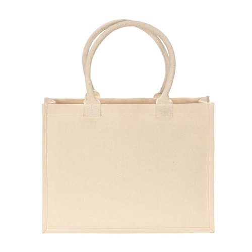 Sac de shopping en coton recyclé laminé de 300 g/m2 - 2