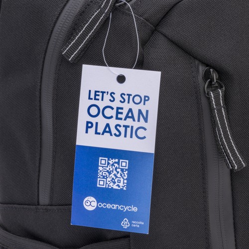 Sac à dos pour ordinateur portable (15) en PET recyclé certifié par OceanCycle (R-PET) - 5