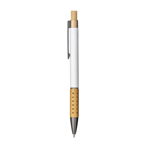 Stylo à bille en aluminium recyclé caoutchouté - 2