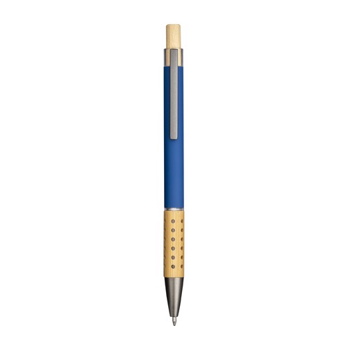 Stylo à bille en aluminium recyclé caoutchouté personnalisé