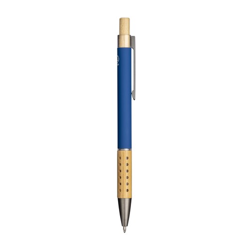 Stylo à bille en aluminium recyclé caoutchouté - 2