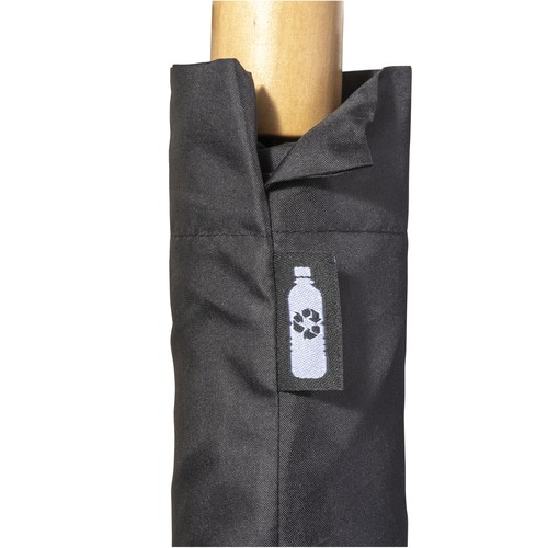 Mini parapluie en R-PET avec manche en bois - 4