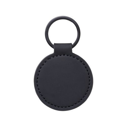 Porte-clés rond en PU souple. Avec anneau en métal - 2