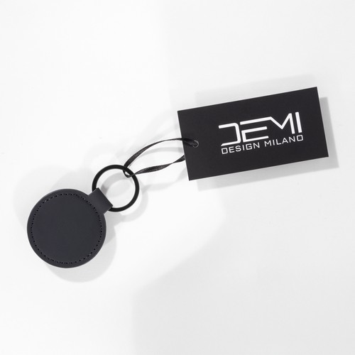 Porte-clés rond en PU souple. Avec anneau en métal - 3