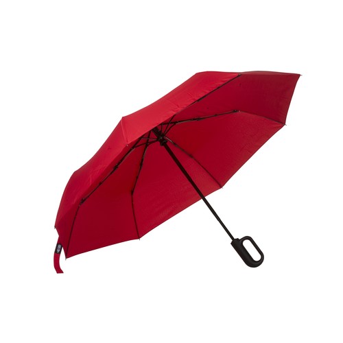 Parapluie automatique en R-PET avec poignée à mousqueton - 1