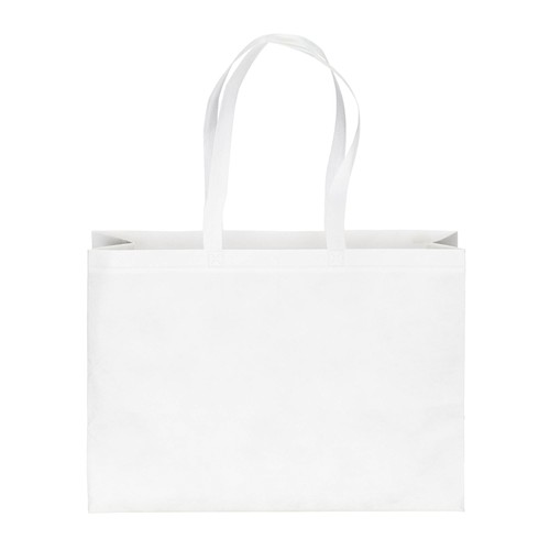 Sac de shopping en PET recyclé de 100 g/m2 (TNT R-PET) thermosoudé - 2