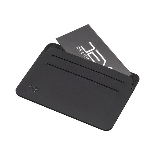 Porte-cartes RFID en PU souple. Avec six compartiments pour cartes et logo RFID - 1
