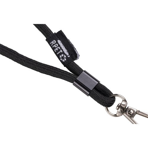 Cordon pour badge/téléphone portable en RPET avec étiquette à personnaliser - 6