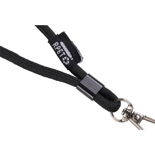 Cordon pour badge/téléphone portable en RPET avec étiquette à personnaliser - 6