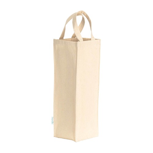 Sac pour une seule bouteille en coton recyclé de 250 g/m2 - 1