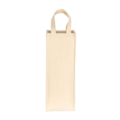 Sac pour une seule bouteille en coton recyclé de 250 g/m2 - 2