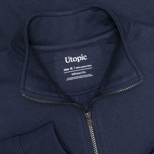 Sweat unisexe à fermeture éclair en tissu 100 % régénéré de 280 g/m2 - 11
