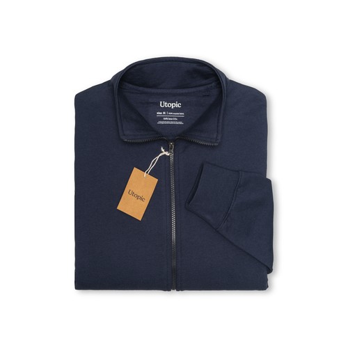 Sweat unisexe à fermeture éclair en tissu 100 % régénéré de 280 g/m2 - 10