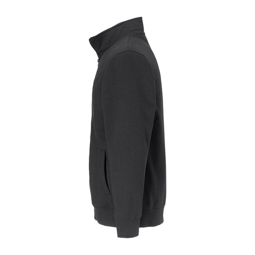 Unisex zip-up sweatshirt in regenerated cotton and polyester 280 g/m2
