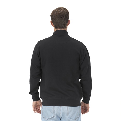 Unisex zip-up sweatshirt in regenerated cotton and polyester 280 g/m2