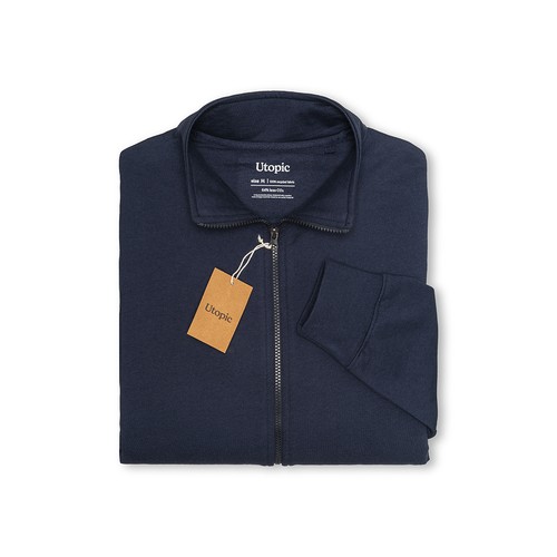 Sweat unisexe à fermeture éclair en tissu 100 % régénéré de 280 g/m2 - 5