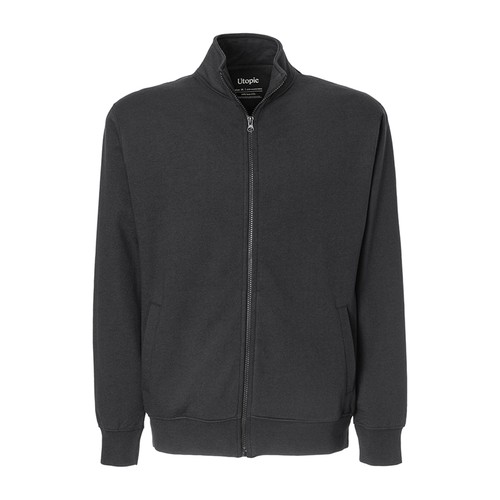 SUDADERA UNISEX CON CREMALLERA EN TEJIDO 100% REGENERADO DE 280 G/M2