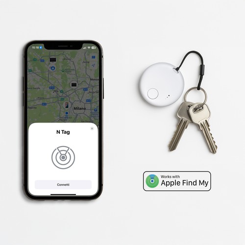 Détecteur d'objets sans fil en ABS. Compatible avec les appareils iOS. - 5