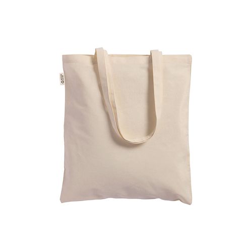 Tote bag uni en coton recyclé de 140 g/m2. Certifié GRS - 2
