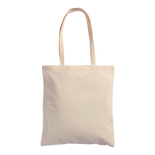 Tote bag uni en coton recyclé de 140 g/m2. Certifié GRS - 3