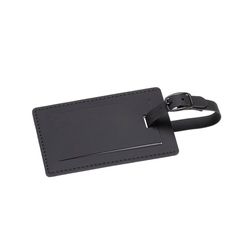 Etiquette de bagage en PU souple. Avec carte intérieure pour le nom et les coordonnées - 2