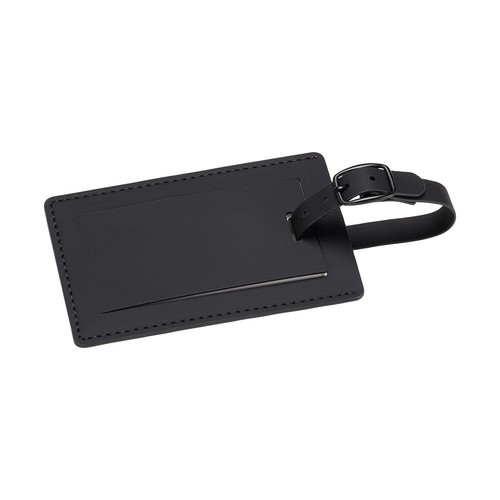 Etiquette de bagage en PU souple. Avec carte intérieure pour le nom et les coordonnées - 2