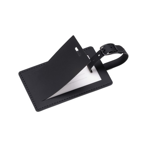 Etiquette de bagage en PU souple. Avec carte intérieure pour le nom et les coordonnées - 5