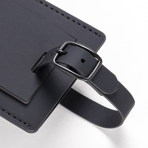 Etiquette de bagage en PU souple. Avec carte intérieure pour le nom et les coordonnées - 7