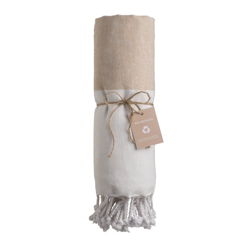 Serviette de plage/Fouta en coton recyclé 180 g/m2 certifiée GRS - 2