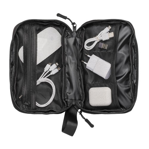 Organisateur technique en R-PET 900D avec poches intérieures et fermeture à glissière - 4