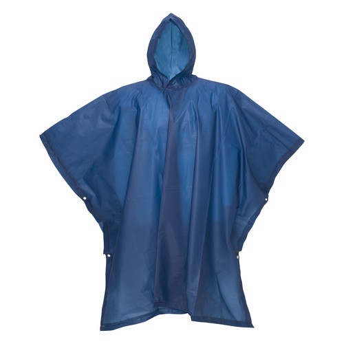 PONCHO IMPERMEABLE DE PEVA RECICLADO. EMBUTIDO EN BOLSA DE PET RECICLADO