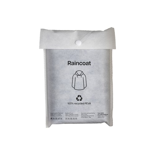 Poncho imperméable en PEVA recyclé. Emballé dans un sac en PET recyclé - 2