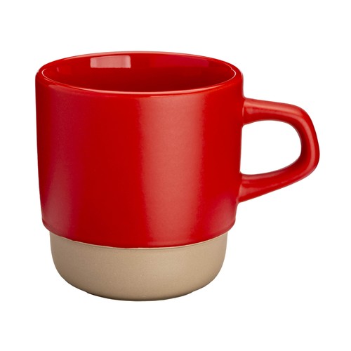 Mug en céramique de 320 ml. Empilable. Extérieur mat et intérieur poli - 2