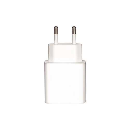 Chargeur mural USB en ABS avec port USB-A et port USB-C. Avec prise européenne à 2 broches - 4