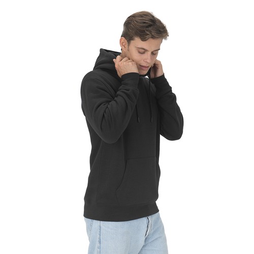 Sweat à capuche unisexe en coton biologique et polyester recyclé de 280 g/m2 - 7