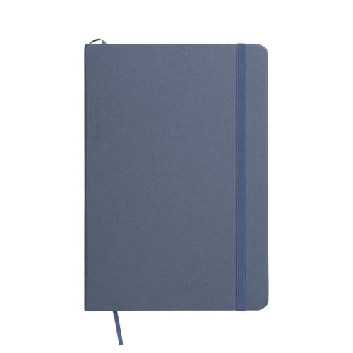 Notebook with cover made from fruit scraps and elastic closing band Notebook with cover made from fruit scraps and elastic closing band