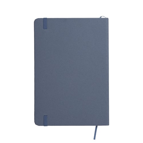 Notebook with cover made from fruit scraps and elastic closing band Notebook with cover made from fruit scraps and elastic closing band