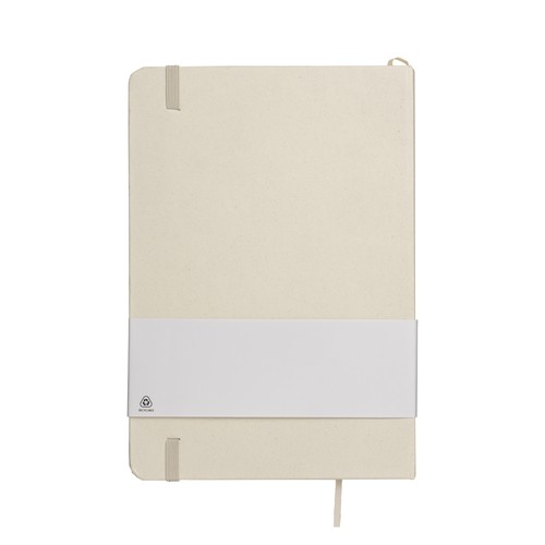 Carnet de notes avec couverture en résidus de fruits et fermeture élastique - 3