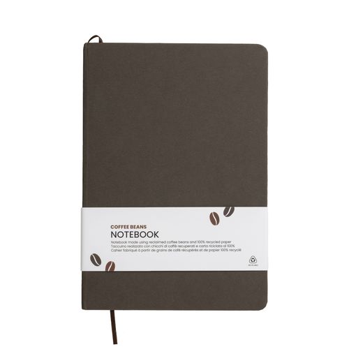 Carnet de notes avec couverture en résidus de fruits et fermeture élastique - 1