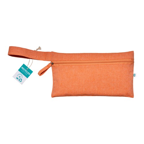 Porte-documents en coton recyclé 180 g/m2 avec fermeture à glissière, certifié GRS - 2