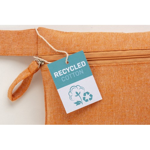 Porte-documents en coton recyclé 180 g/m2 avec fermeture à glissière, certifié GRS - 3
