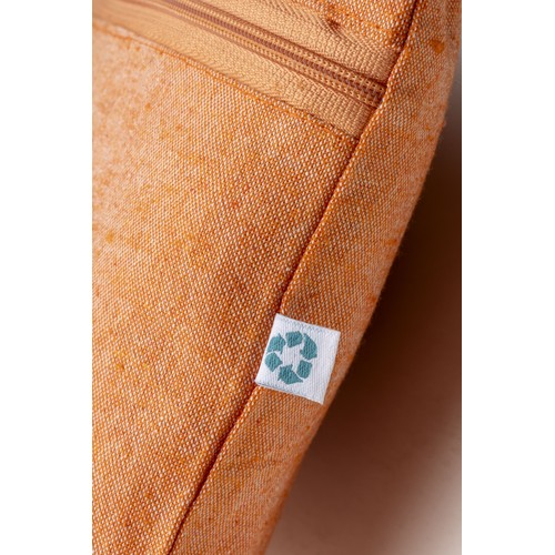 Porte-documents en coton recyclé 180 g/m2 avec fermeture à glissière, certifié GRS - 4