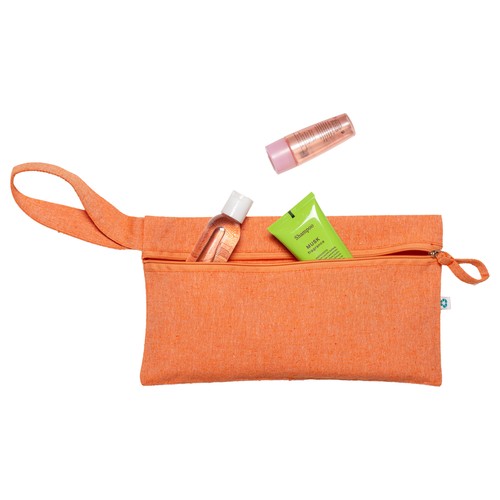 Porte-documents en coton recyclé 180 g/m2 avec fermeture à glissière, certifié GRS - 5