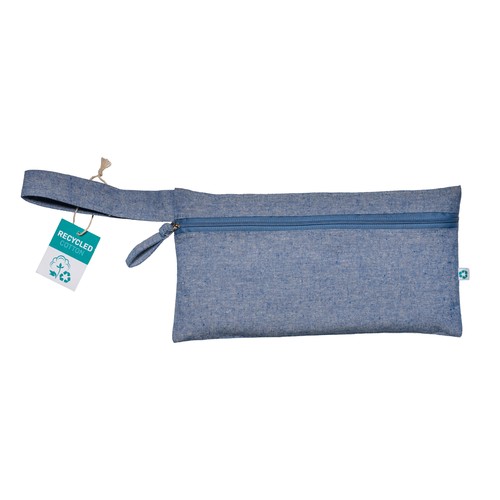 Porte-documents en coton recyclé 180 g/m2 avec fermeture à glissière, certifié GRS - 2