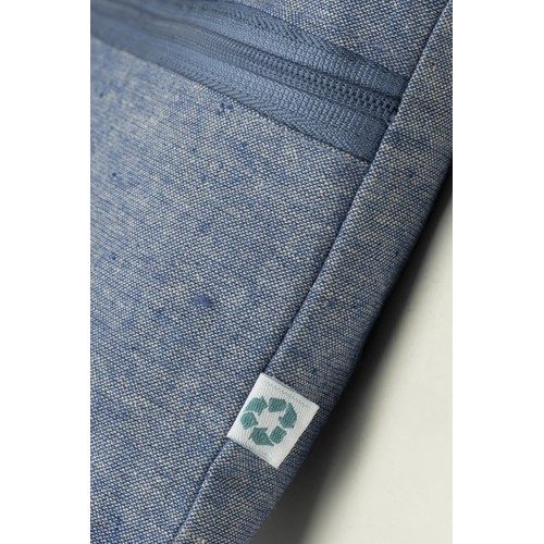 Porte-documents en coton recyclé 180 g/m2 avec fermeture à glissière, certifié GRS - 4