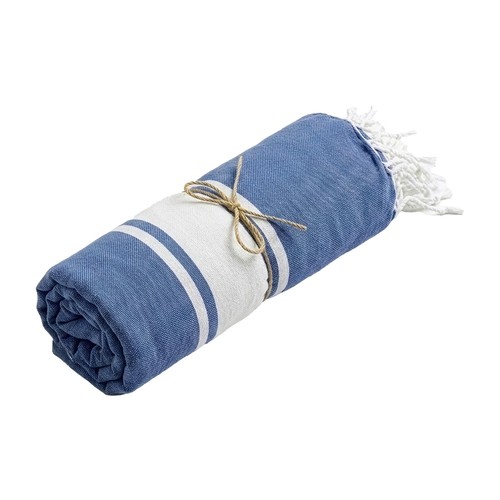 Serviette de plage en coton recyclé 150 g/m2 certifiée GRS - 1