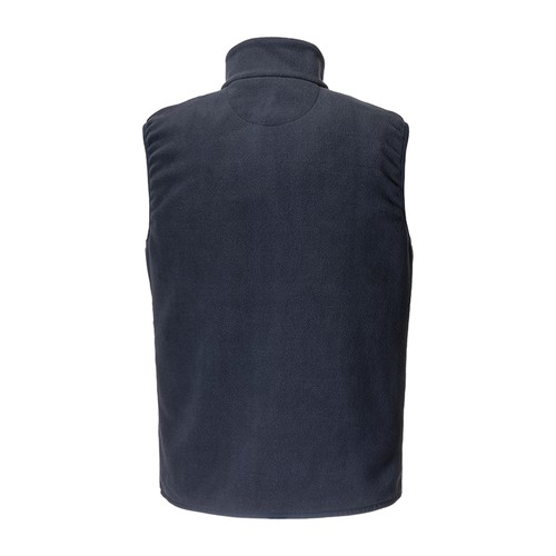 Unisex microfleece vest in regenerated polyester 240 g/m2